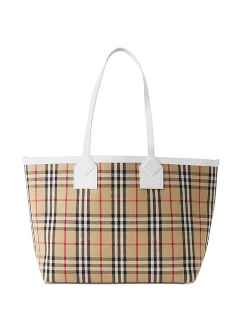 burberry print tote bag|burberry tote bag outlet.